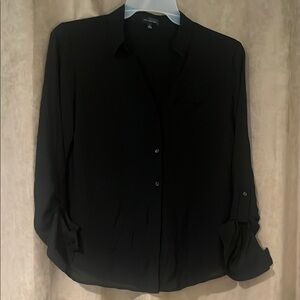 The Limited Black Button Down Shirt